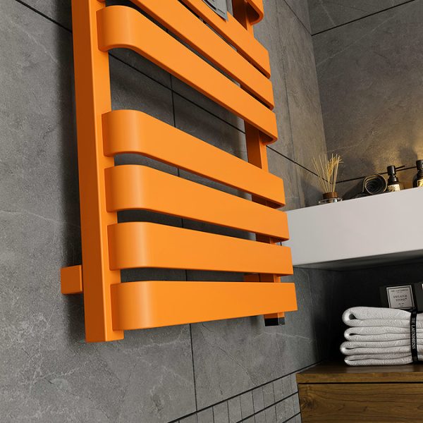 Terma Warp T One Orange Electric Towel Rail 500 x 1110mm - Image 3