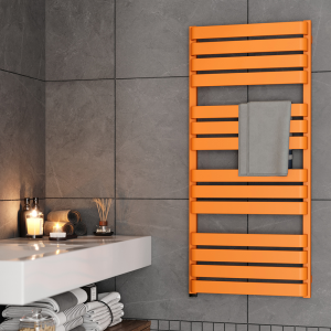 Terma Warp T One Orange Electric Towel Rail 500 x 1110mm