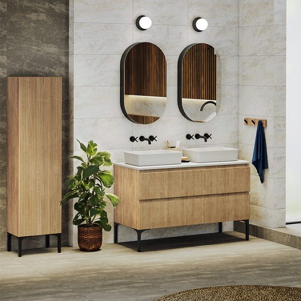 Osaka Wall Mounted 3 Hole Basin Mixer Tap Matt Black - Image 2