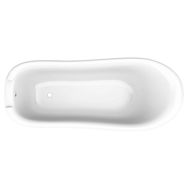 Oxford 1710 Roll Top Slipper Bath + Brushed Brass Leg Set - Image 4