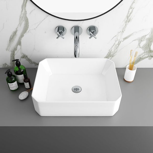 Pablo Crosshead Chrome Wall Mounted (3TH) Basin Mixer Tap - Image 2