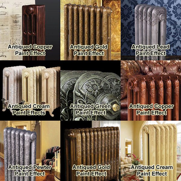 Paladin Shaftsbury 740mm High 5 Section Electric Cast Iron Radiator with 900w Heating Element - Image 5