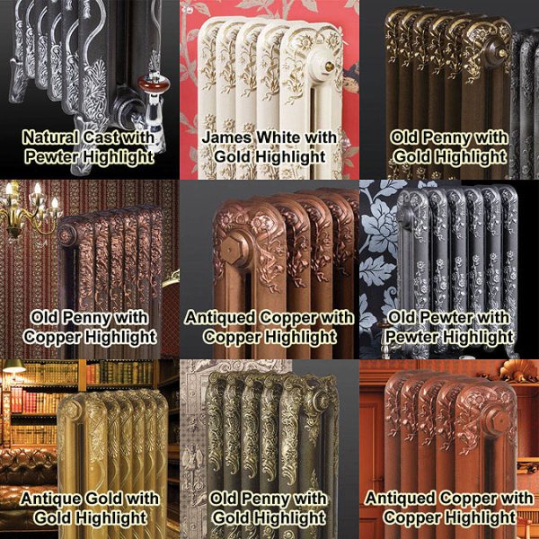 Paladin Shaftsbury 740mm High 5 Section Electric Cast Iron Radiator with 900w Heating Element - Image 6