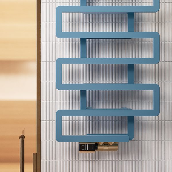 Terma Bookie Pastel Blue Heated Towel Rail 1155 x 500mm - Image 3