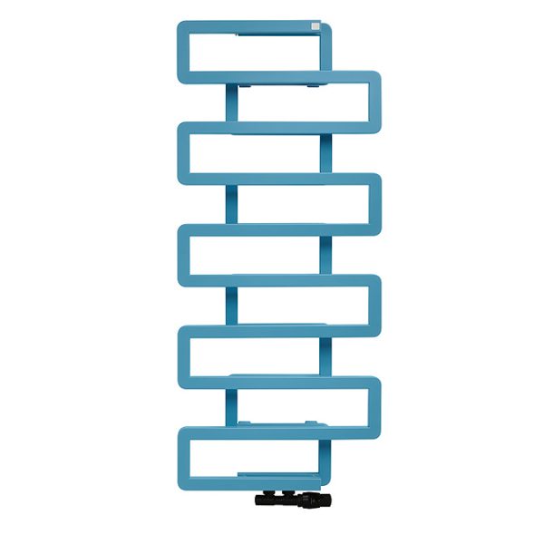 Terma Bookie Pastel Blue Heated Towel Rail 1155 x 500mm - Image 7