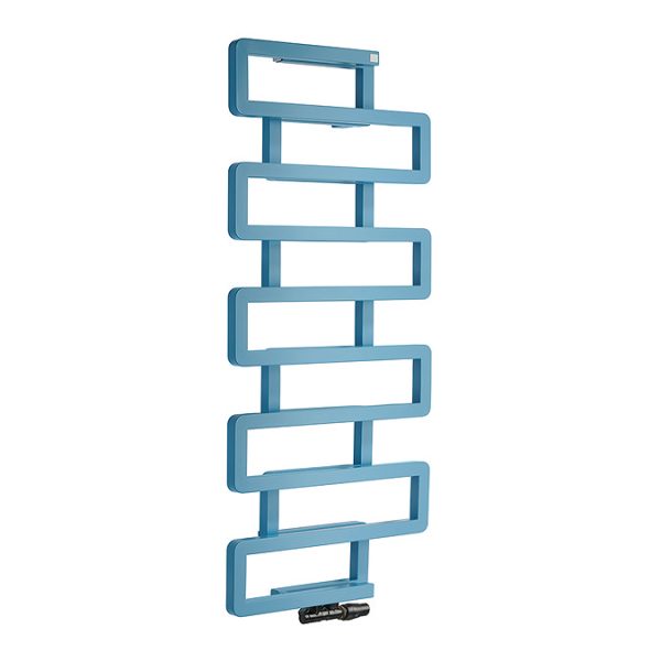 Terma Bookie Pastel Blue Heated Towel Rail 1155 x 500mm - Image 8