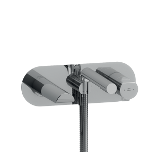 Riobel Parabola Wall Mounted Bath Shower Mixer   Chrome