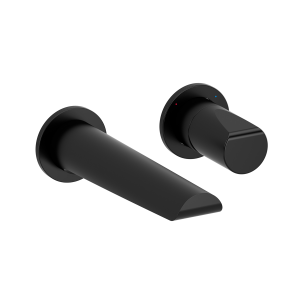 Riobel Parabola Wall Mounted Basin Mixer   Black