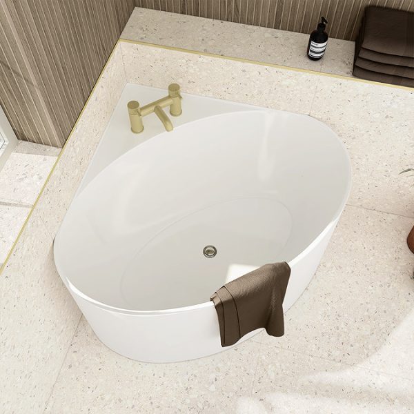 Poco Corner Modern Freestanding Bath (1000 x 1000mm) - Image 5