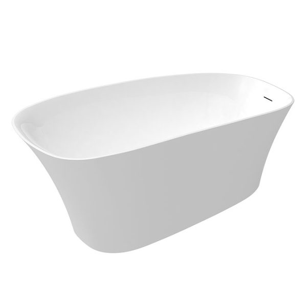 Porto 1700 x 750 Modern Slipper Bath with Waste - Image 2