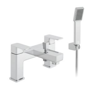 Vado Phase Deck Mounted Bath Shower Mixer with Single Function Handset