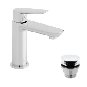 Vado Photon Smooth Bodied Mini Mono Basin Mixer + Universal Basin Waste
