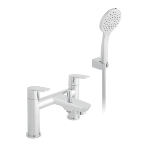 Vado Photon Deck Mounted Bath Shower Mixer with Single Function Handset