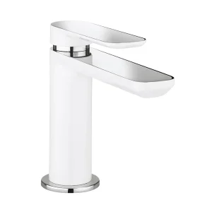 Crosswater Pier Monobloc Basin Mixer   White