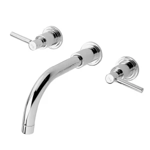 Hudson Reed Minimalist Lever Wall Mounted Basin Mixer   Chrome