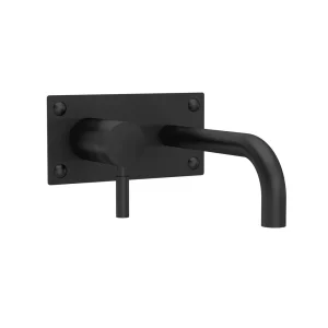 Hudson Reed Tec Single Lever Wall Mounted Bath/Basin Filler   Matt Black   PK42T