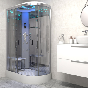 Insignia Platinum 1100 x 700mm Shower Cabin Chrome Frame