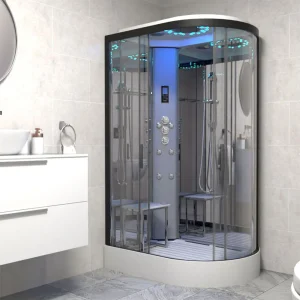 Insignia Platinum 1200 x 800mm Non Steam Shower Cabin Black Frame