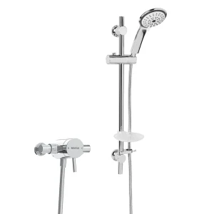 Bristan Prism Thermostatic Exposed Single Control Shower Valve with Adjustable Riser Kit