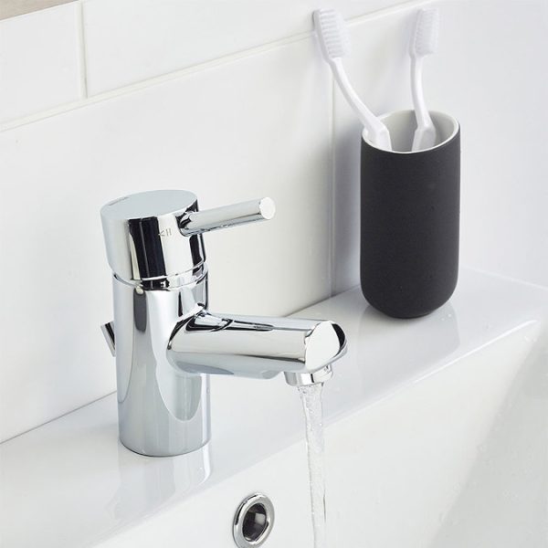 Bristan   Prism Contemporary Basin Mixer with Pop up Waste   Chrome - Image 2