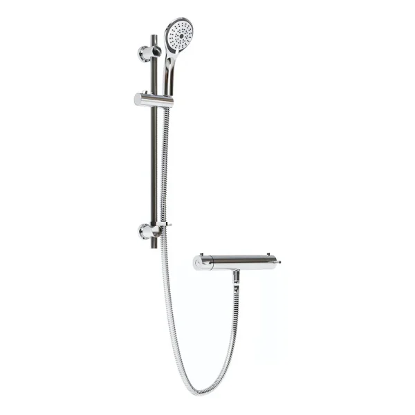 Bristan Prism Thermostatic Exposed Safe Touch Bar Shower with Riser Kit and Fast Fit Connections