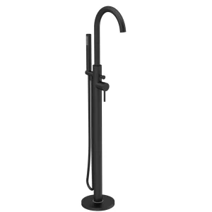 Hudson Reed Tec Single Lever Mono Free standing Bath Shower Mixer   Matt Black