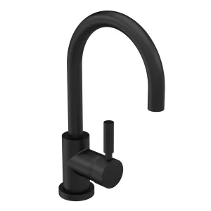 Hudson Reed Tec Single Lever Side Action Basin Mixer Tap   Matt Black