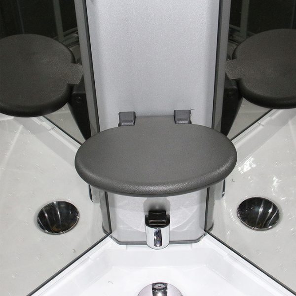 Insignia Premium 1100 x 700mm Steam Shower Black Frame - Image 2