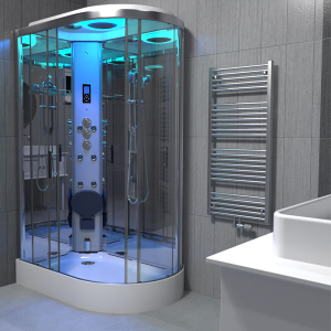 Insignia Premium 1100 x 700mm Steam Shower Chrome Frame