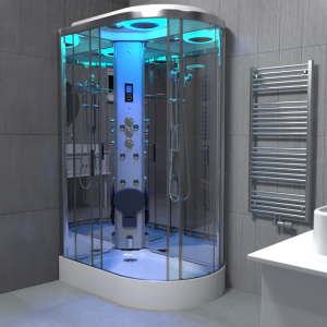 Insignia Premium 1200 x 800mm Steam Shower Chrome Frame