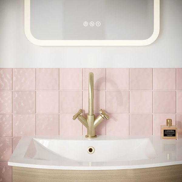 Crosswater MPRO Crosshead Brushed Brass Mono Basin Mixer - Image 2