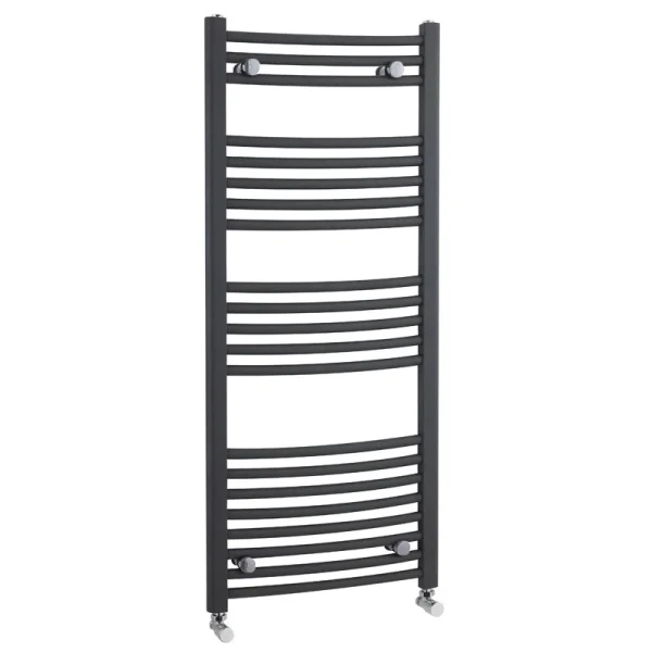 Nuie   Curved Ladder Towel Rail 500 x 1150mm   Anthracite