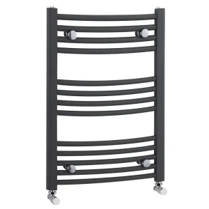 Nuie   Curved Ladder Towel Rail 700 x 500mm   Anthracite