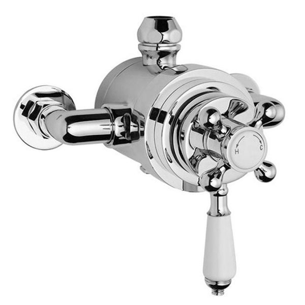 Nuie Victorian Exposed Valve incl. Riser Kit, Diverter, 12 Inch Shower Rose + Handset - Image 2