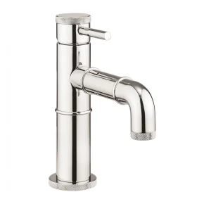 Crosswater MPRO Industrial Monobloc Basin Mixer with Knurled Detailing   Chrome