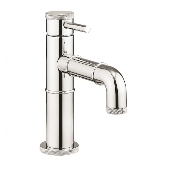 Crosswater MPRO Industrial Monobloc Basin Mixer with Knurled Detailing   Chrome