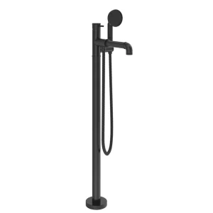 Crosswater MPRO Industrial Bath Shower Mixer Floorstanding Carbon Black