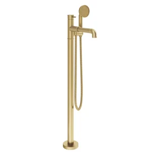 Crosswater   MPRO Industrial Bath Shower Mixer Floor Standing Brushed Brass