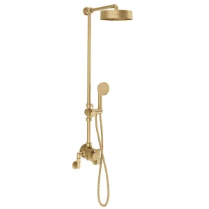 Crosswater MPRO Industrial Multifunction Shower Valve   Unlacquered Brushed Brass