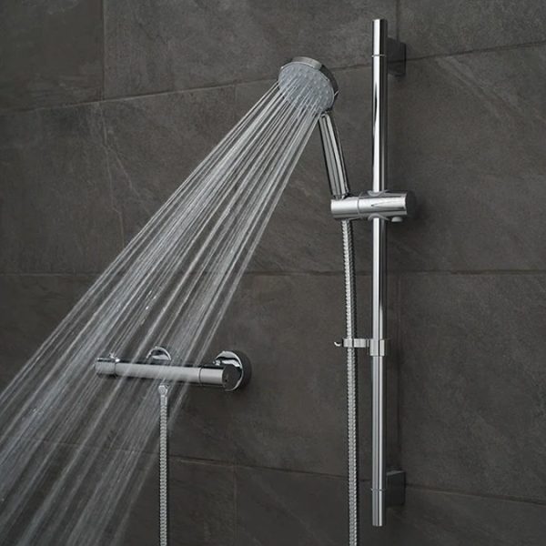 Vado Prima Exposed 1/2" Bar Shower Valve + 3 Function Slide Rail Kit - Image 5