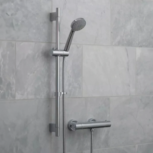 Vado Prima Exposed 1/2" Bar Shower Valve + Single Function Slide Rail Kit