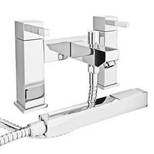 Prime Modern Bath Shower Mixer with Shower Kit   Chrome