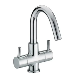 Bristan   Prism Contemporary 2 Handle Basin Mixer (no waste)   Chrome