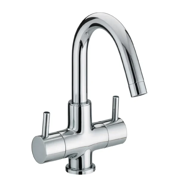 Bristan   Prism Contemporary 2 Handle Basin Mixer (no waste)   Chrome