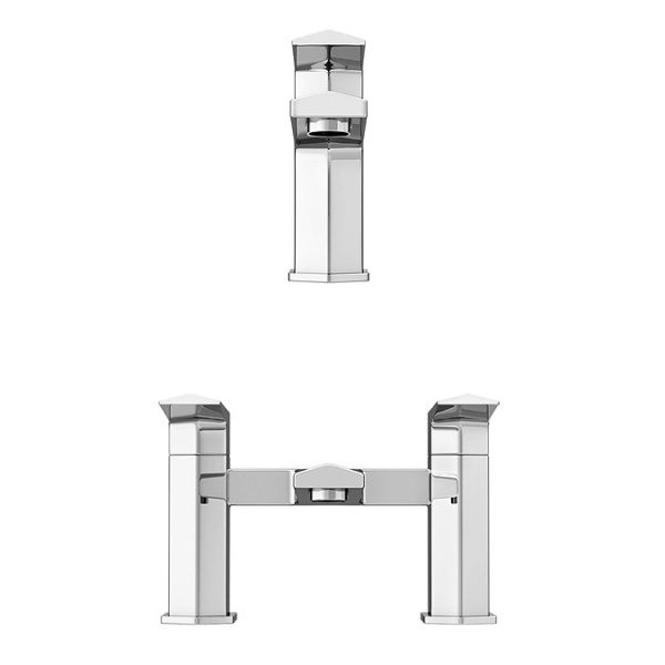 Venice Modern Geometric Tap Package (Bath + Basin Tap) - Image 6
