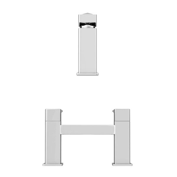 Venice Modern Geometric Tap Package (Bath + Basin Tap) - Image 2