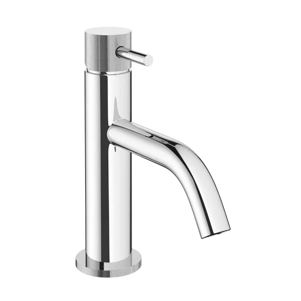 Crosswater MPRO Monobloc Basin Mixer with Knurled Detailing   Chrome