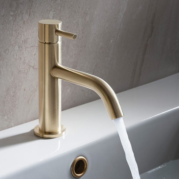 Crosswater MPRO Monobloc Basin Mixer   Brushed Brass - Image 3