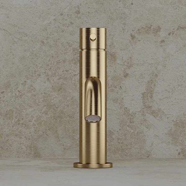 Crosswater MPRO Monobloc Basin Mixer   Brushed Brass - Image 2