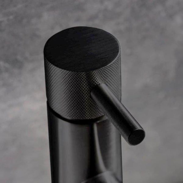 Crosswater MPRO Monobloc Basin Mixer with Knurled Detailing   Matt Black - Image 2